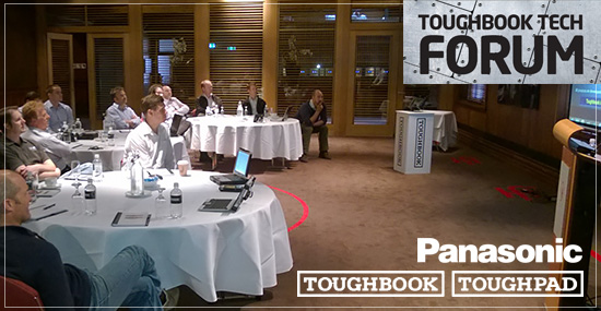 21 Nov 2014: Attendees at the Hobart Toughbook Tech Forum pay close attention to the presentation.