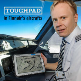 Toughpads replace cockpit computers across Finnair fleet