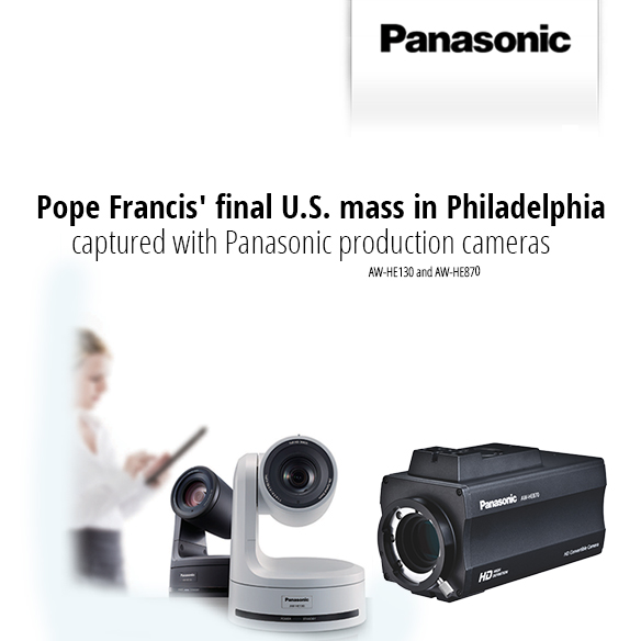 Pope Francis’ final U.S. mass in Philadelphia captured with...