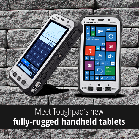 Meet Toughpad’s new fully-rugged handheld tablets