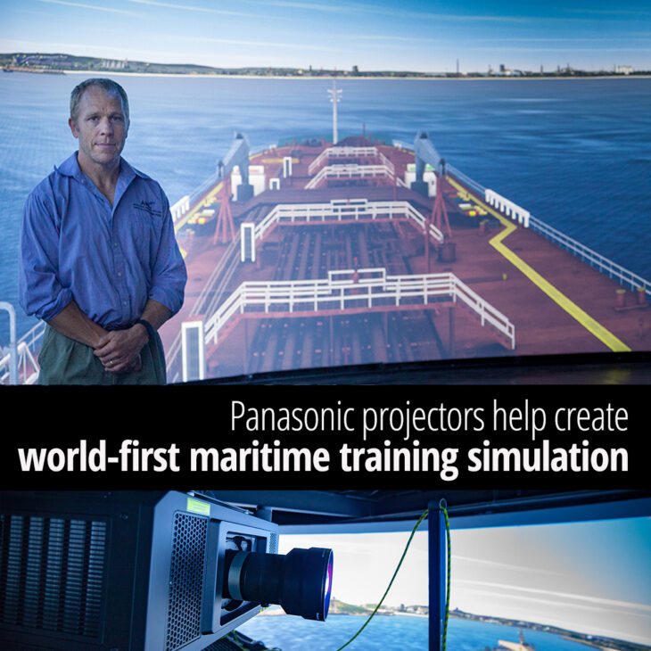 Panasonic projectors help create world-first maritime training...