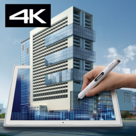 The Panasonic Toughpad 4K tablet in action