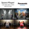 Panasonic ‘Space Player’ hybrid spotlight and laser projector