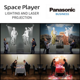 Panasonic ‘Space Player’ hybrid spotlight and laser projector