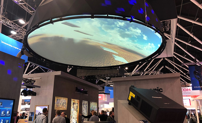 Panasonic 4K Dome Projection, Integrate 2018