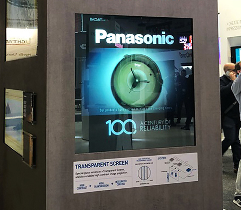 Panasonic Transparent Screen Technology, Integrate 2018
