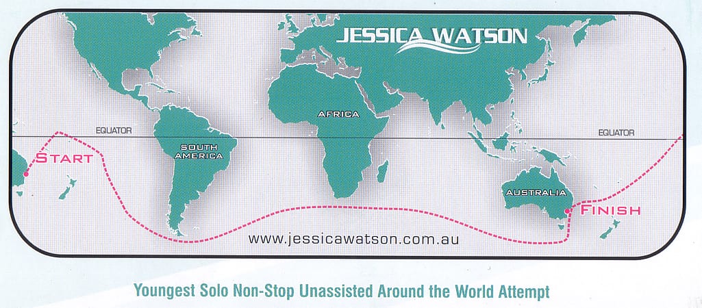 jessica watson travel route