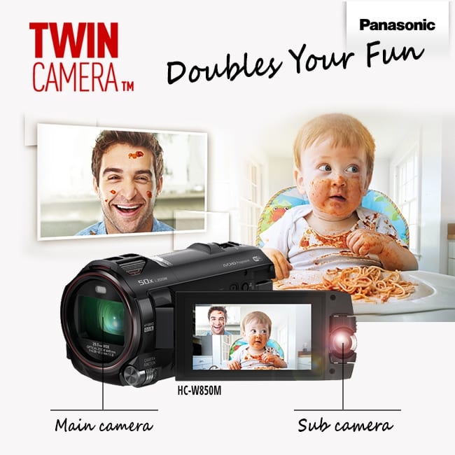 Double your filming fun with a Panasonic twin camcorder