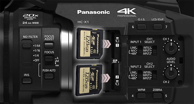 HC_X1-Professional-Handhelp-video-camera-Dual-SD-Card-slots