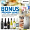 Say “cheers” to bonus wine with your new Panasonic fridge