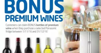 Say “cheers” to bonus wine with your new Panasonic fridge