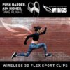 Take flight with Panasonic WINGS® wireless sports headphones