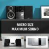 Meet our stylish micro CD hi-fi systems with Bluetooth streaming