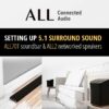 How to pair the ALL70T soundbar with ALL2 nertworked speakers for 5.1 surround sound