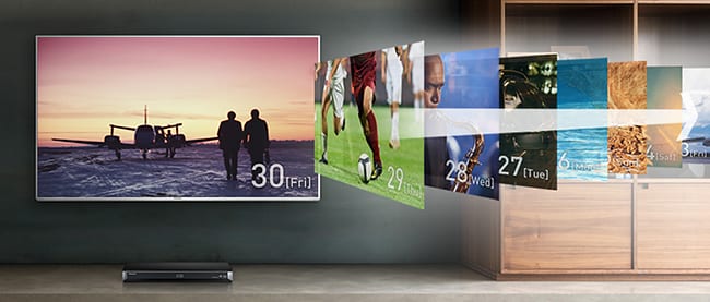 Watch live, record it, store it with Panasonic TVs Recorders