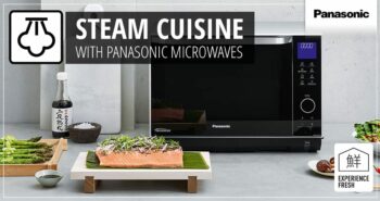 Healthy steam cooking with Panasonic microwaves