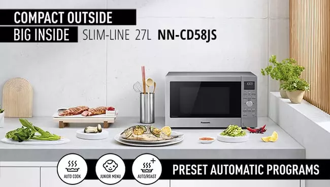 Panasonic microwave store auto cook