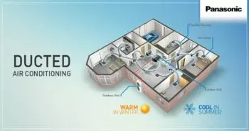Panasonic ducted air gives you year-round comfort