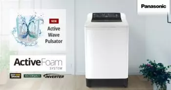 Panasonic Active Foam top load washing machines