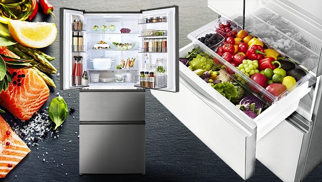 NEW Panasonic Premium Multi-Door Fridges with Separate Temp-Controlled Storage Zones