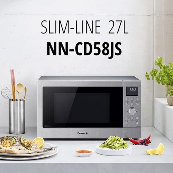 Inside the new Panasonic 3in1 combination microwave Panasonic