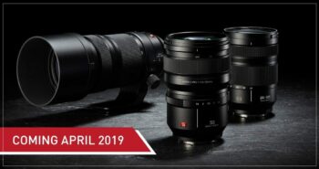 In stores April 2019: three LUMIX S lenses