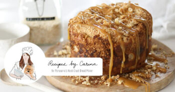 Easy apple crumble bread with Recipes by Carina