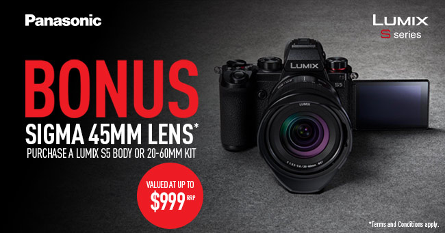 Bonus 45mm Lens with LUMIX S5