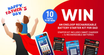 Win an eneloop Rechargeable Battery Starter Kit for Dad!
