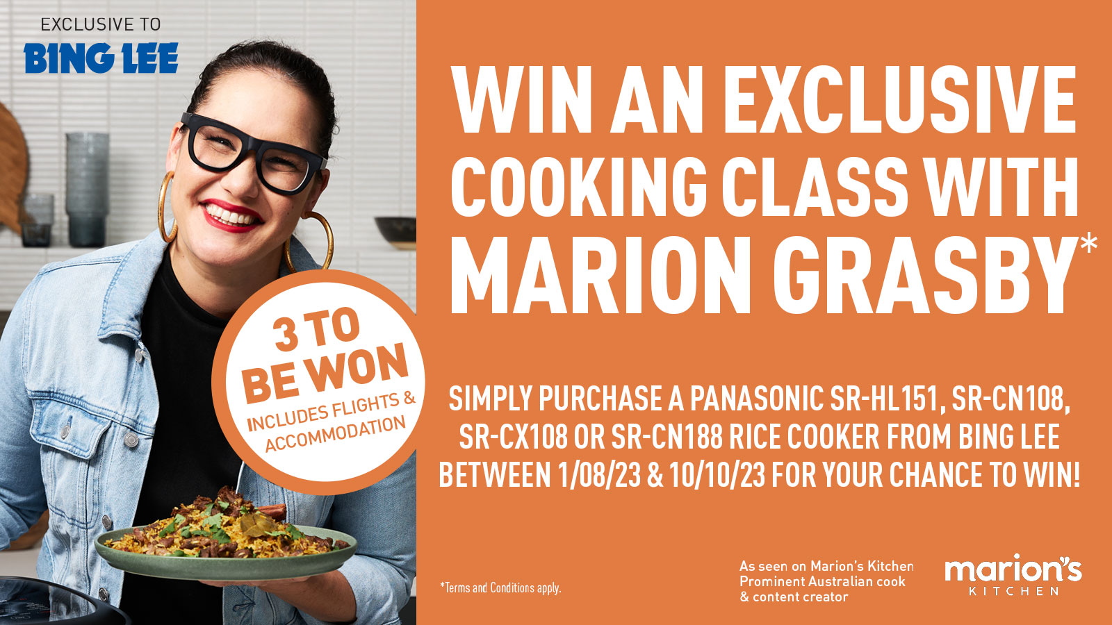 Marion Rice Cooker Cooking Class Promo