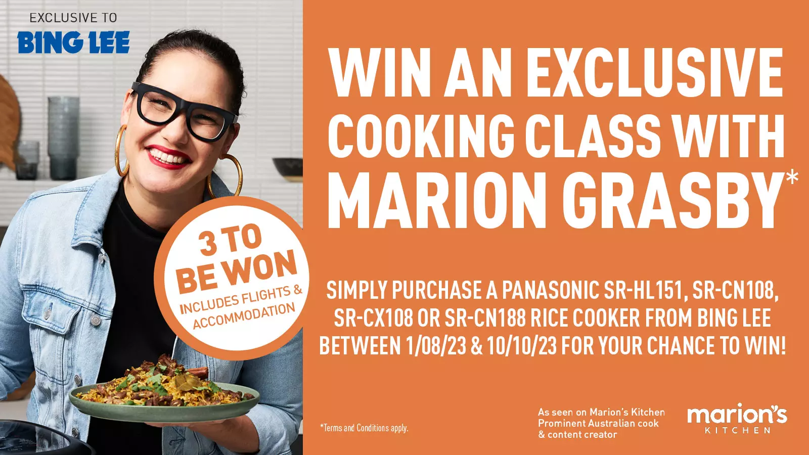 Marion Rice Cooker Cooking Class Promo