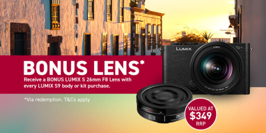 Score A Free LUMIX S 26mm F8 Lens With Your S9 Purchase!