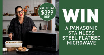 Enter to WIN a Panasonic NN-SF57QSQPQ Flatbed Microwave