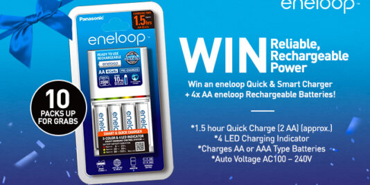 Win an eneloop Quick & Smart Rechargeable Battery Pack for Mum
