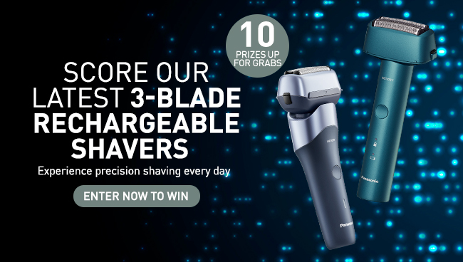 Panasonic 3-Blade Shaver Promotion
