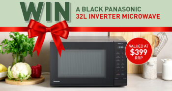 WIN a Panasonic Black 32L Microwave