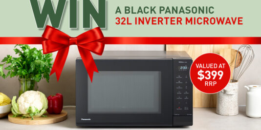 WIN a Panasonic Black 32L Microwave
