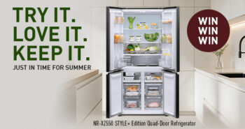 Review & Keep our New 482L Quad Door STYLE+ Edition Fridge